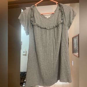 Cold shoulder short sleeve shirt